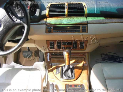 Декоративные накладки салона BMW X5 1998-2006 Sport Steering Wheel Accent